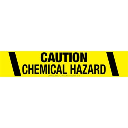 Caution Chemical Hazard Barricade Tape